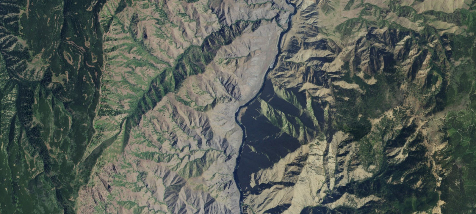 Map of Upper Quartz Creek Campsite