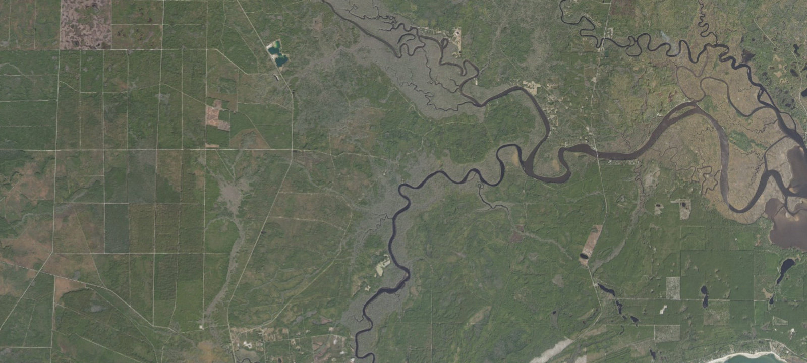 Map of Tate's Hell State Forest Rock Landing Campground