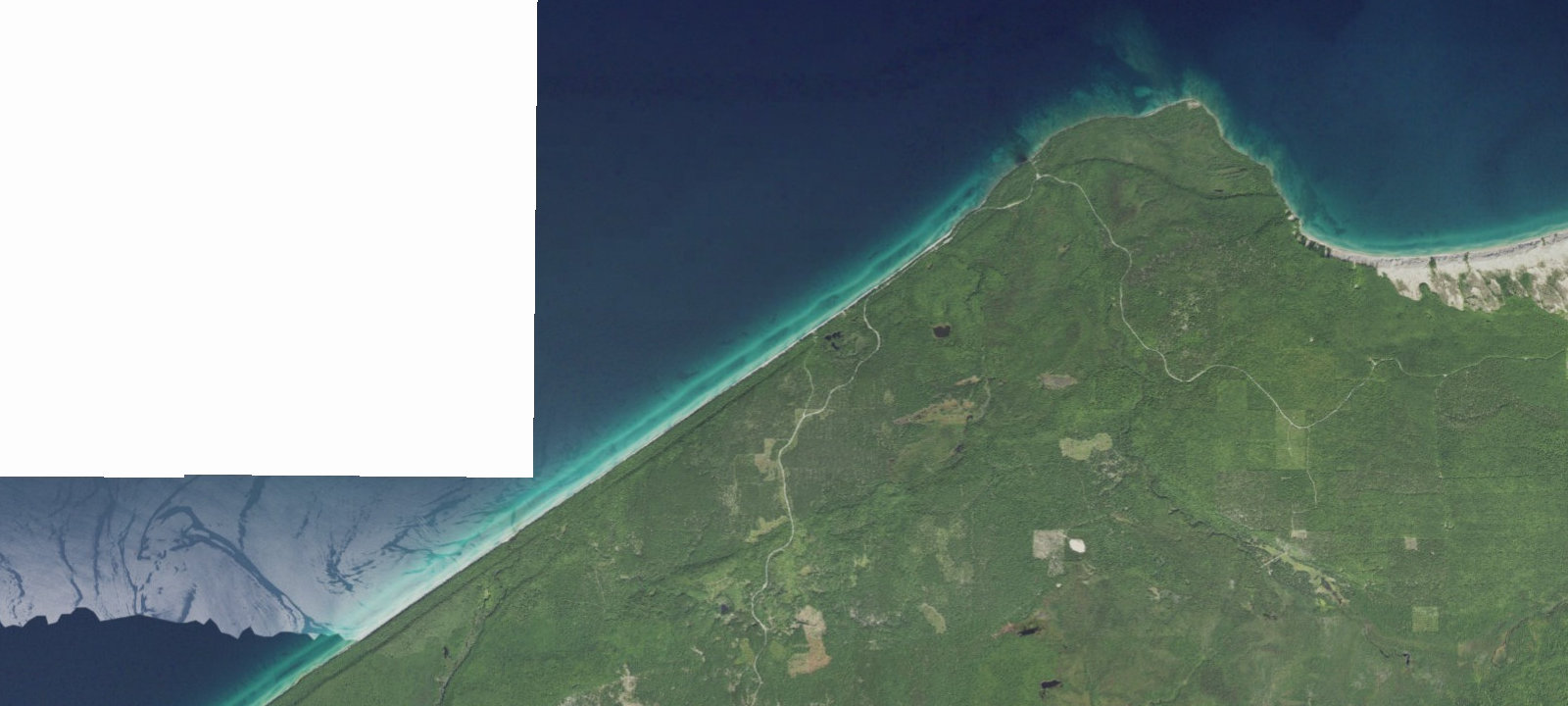 Map of Au Sable Point Campground