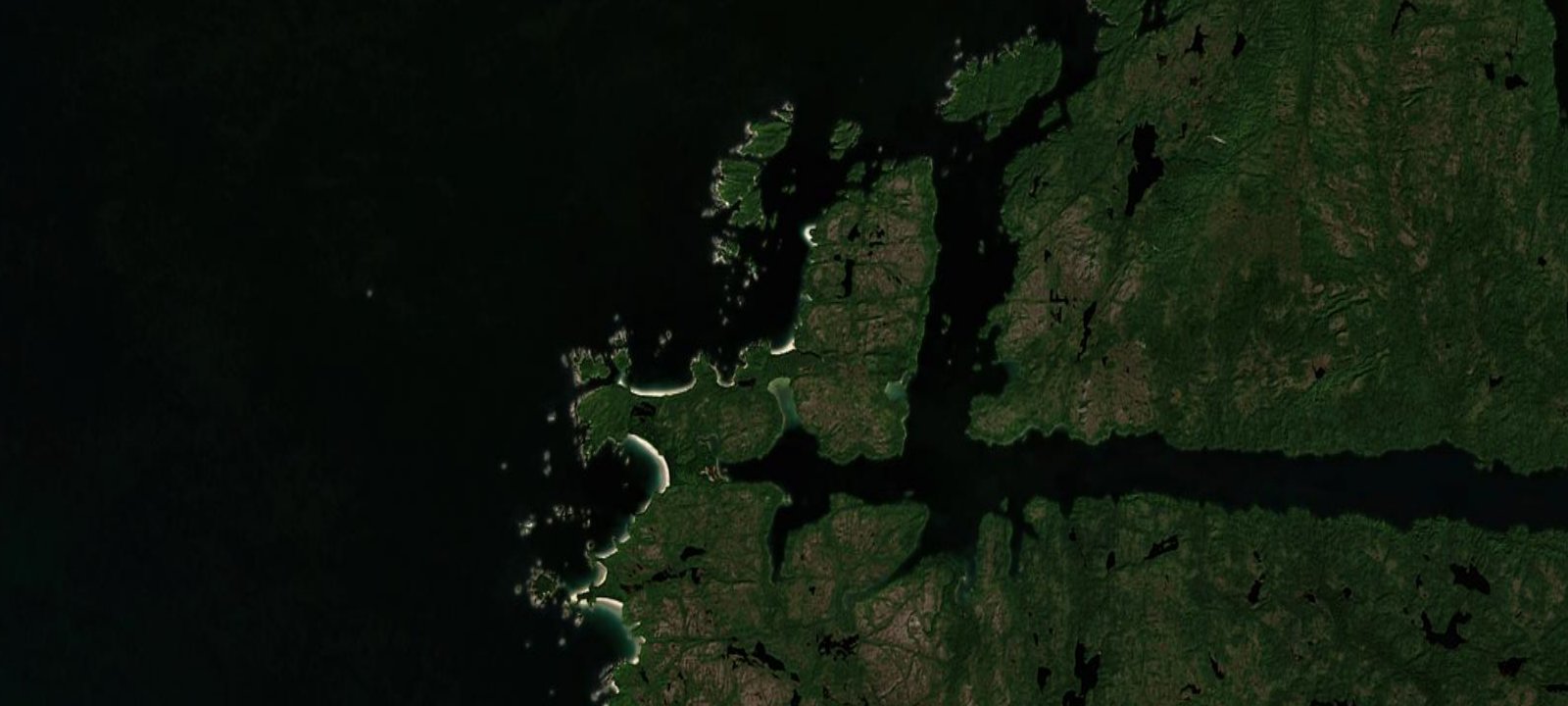Map of Wolf Beach Calvert Island (BCMT)