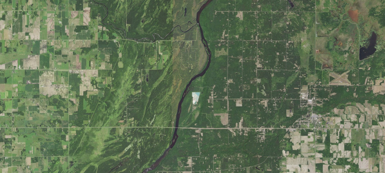 Map of St. Croix NSR Sandrock Cliffs