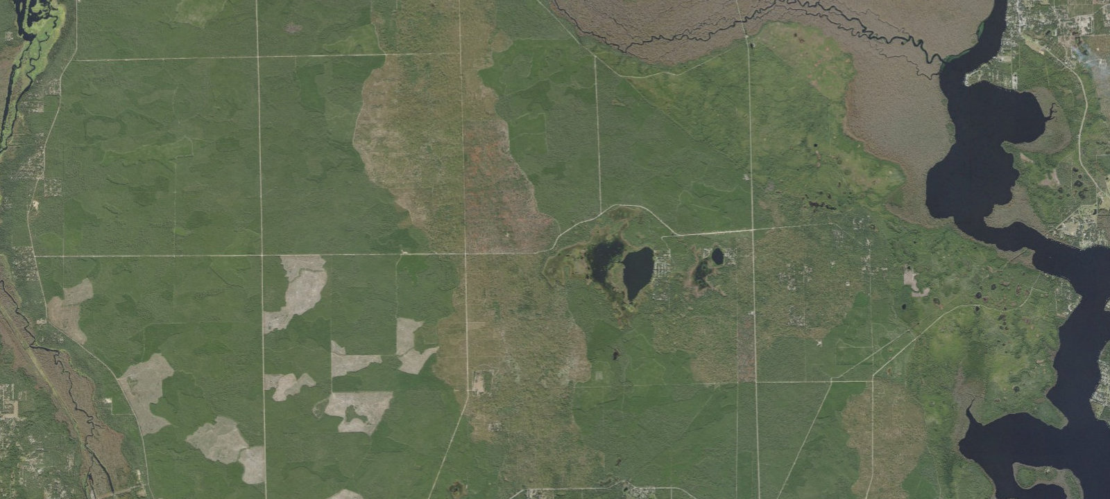 Map of Lake Delancy East
