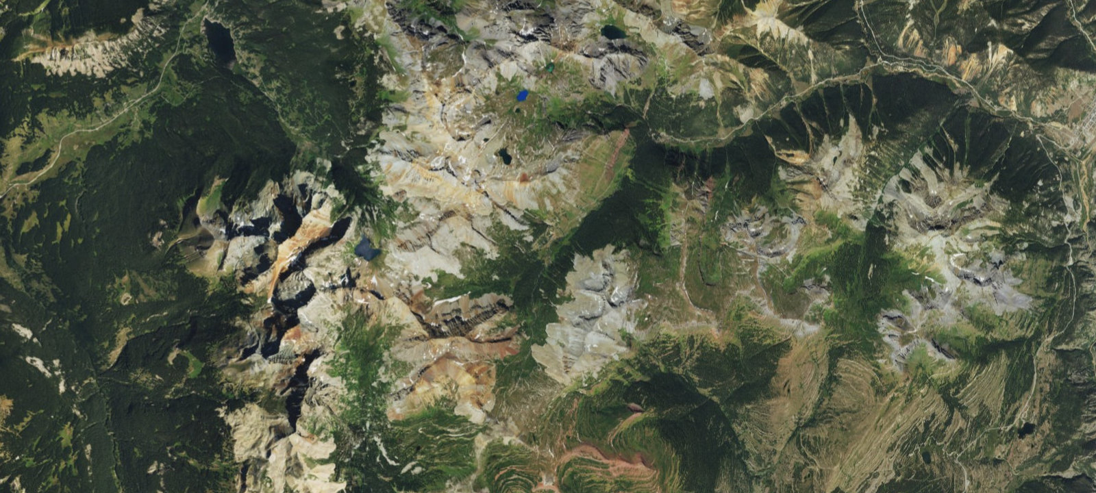 Map of South Mineral Dispersed Sites
