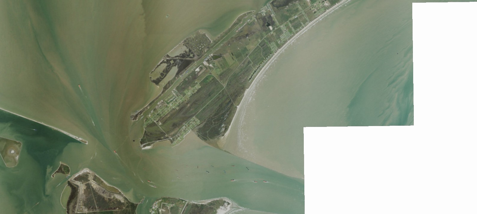 Map of Bolivar Flats Beach