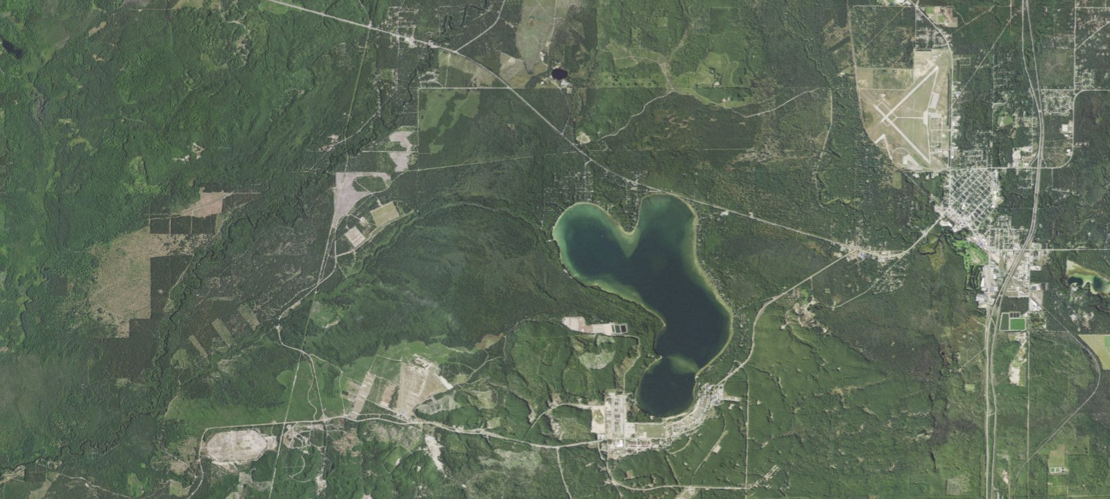Map of Lake Margrethe State Forest Campground