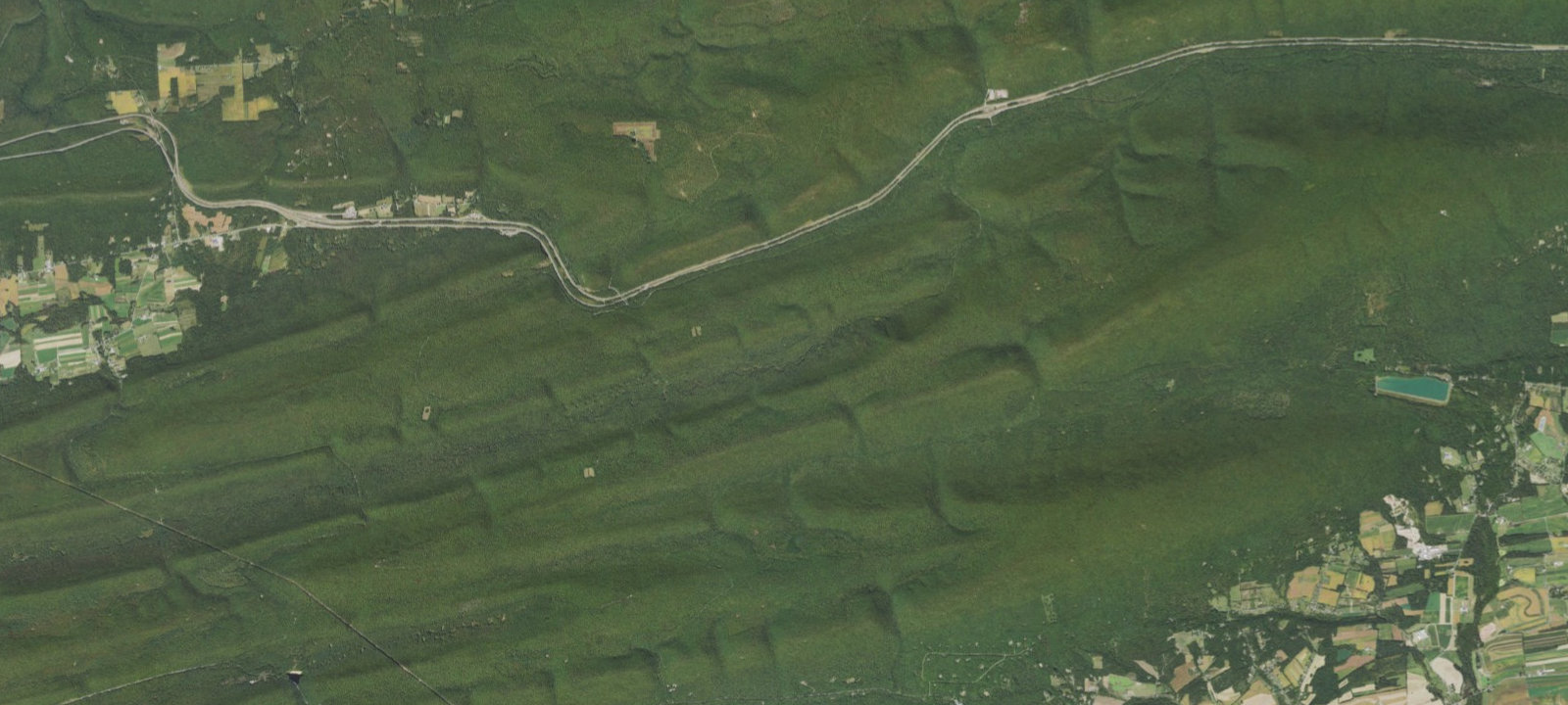 Map of White Deer Creek Road Site 15