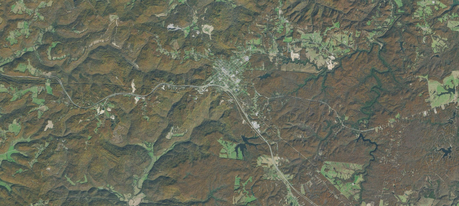 Map of Spacious Skies Campgrounds - Belle Ridge