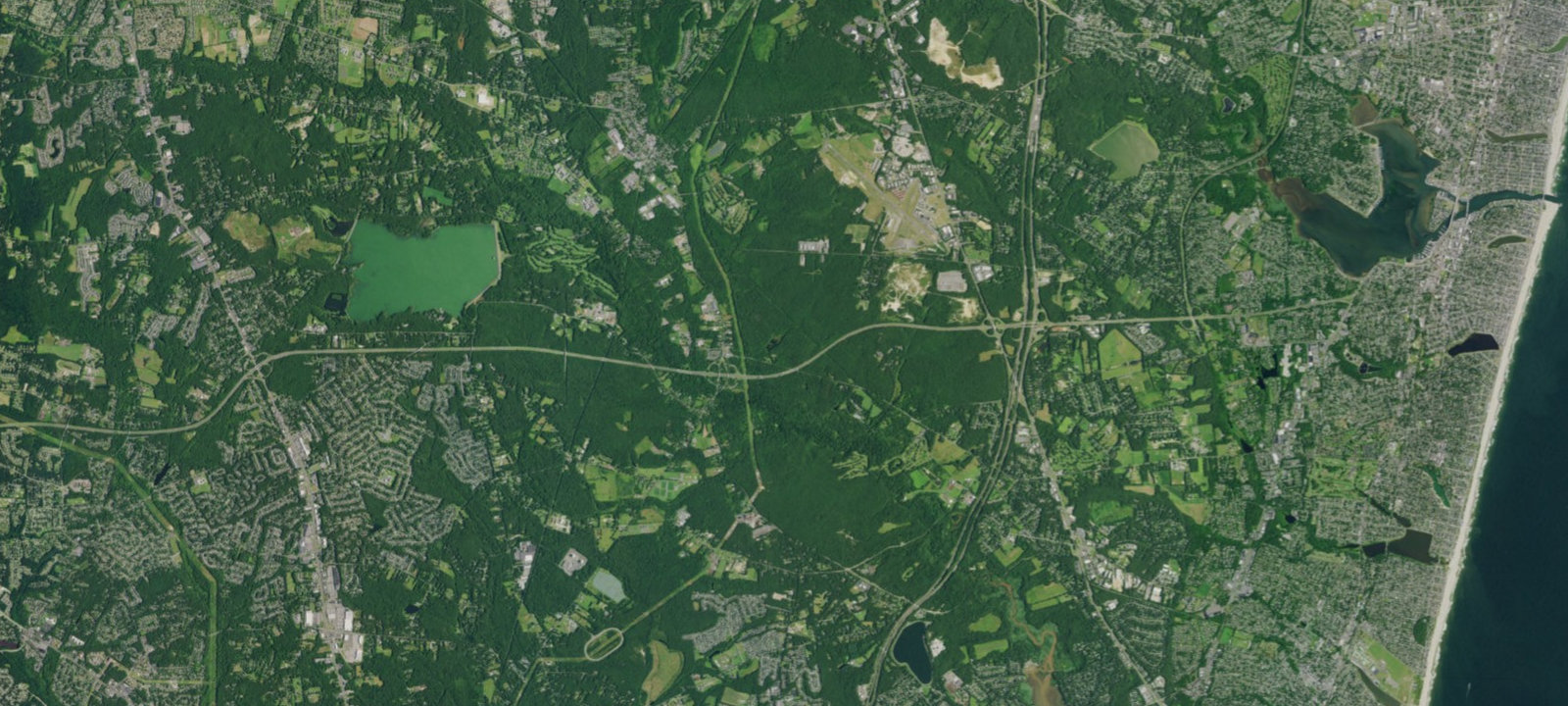 Map of Allaire State Park Campground