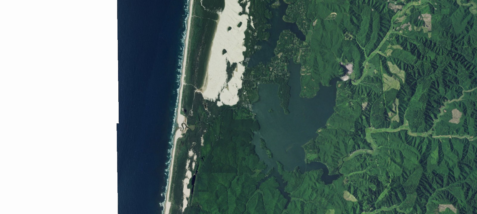 Map of Tyee Campground - Oregon Dunes