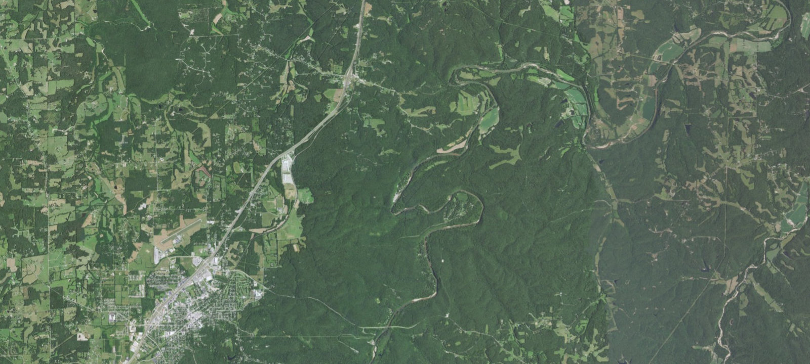 Map of Meramec Caverns Campground