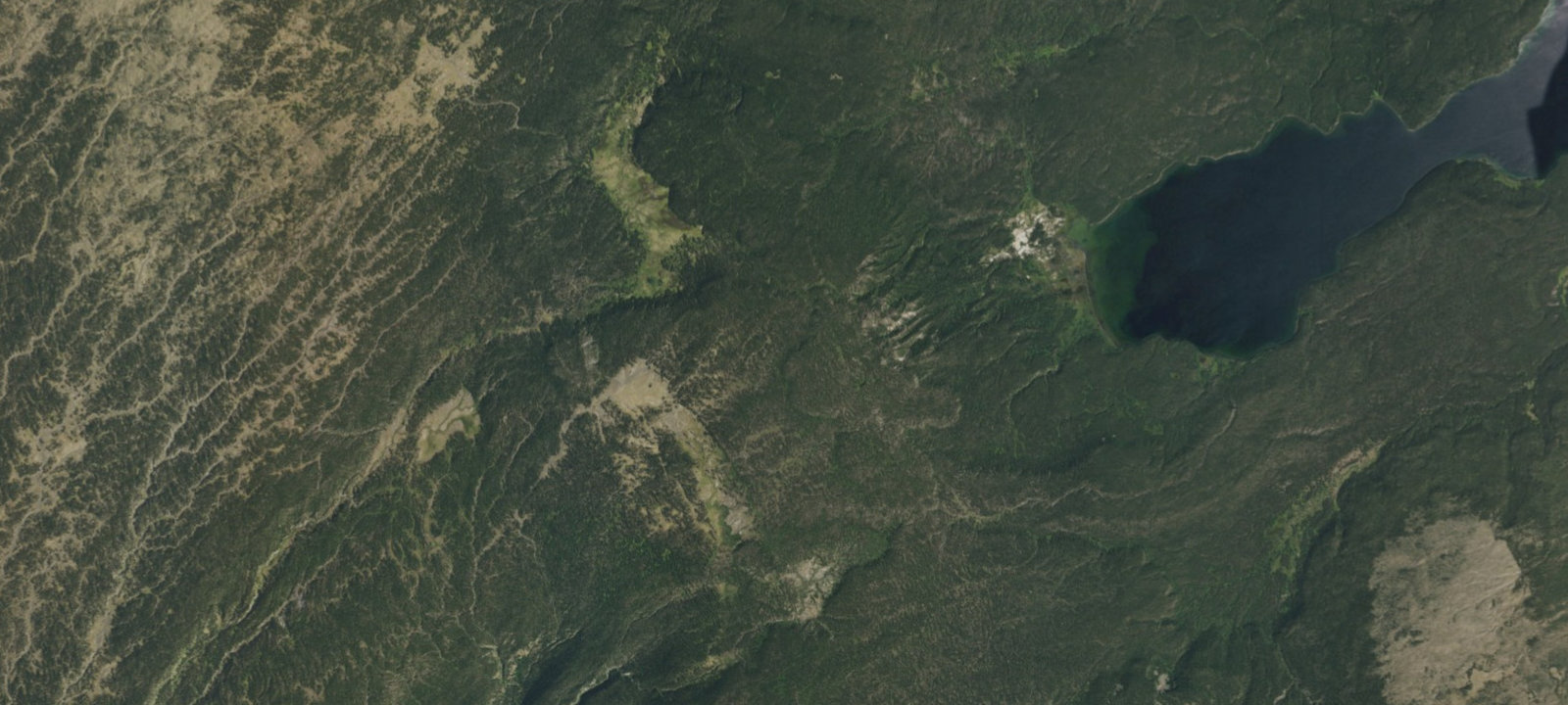 Map of Continental Divide