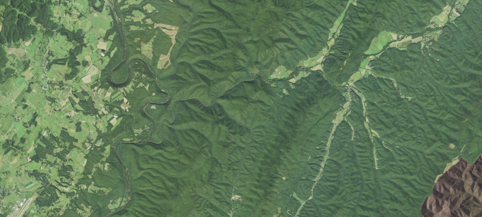 Map of Blue Bend Loop Trail Shelter