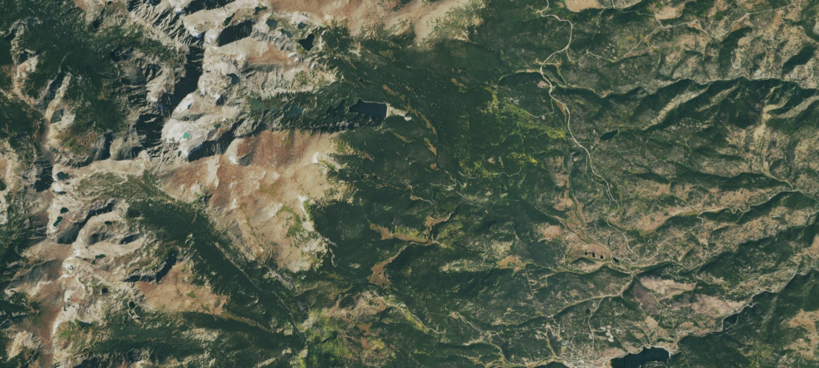 Map of Rainbow Lakes