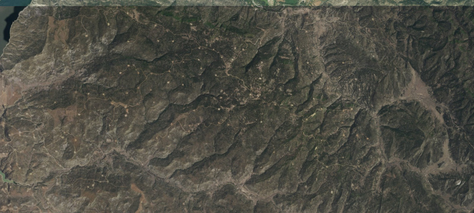 Map of Primitive Campsite