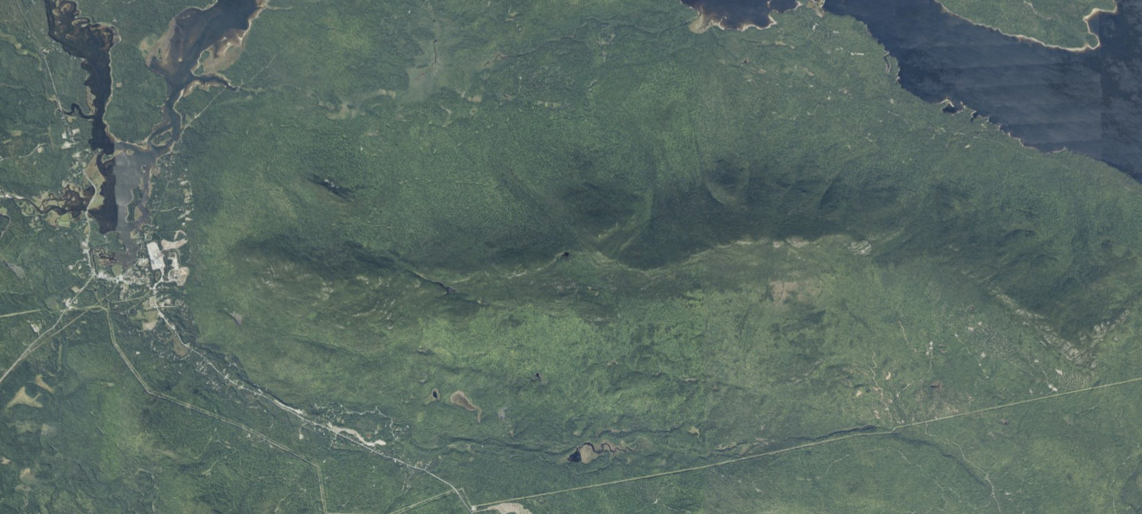 Map of Horns Pond Lean-tos