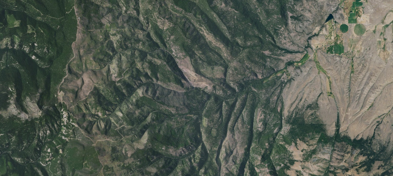 Map of Primitive Camping Area