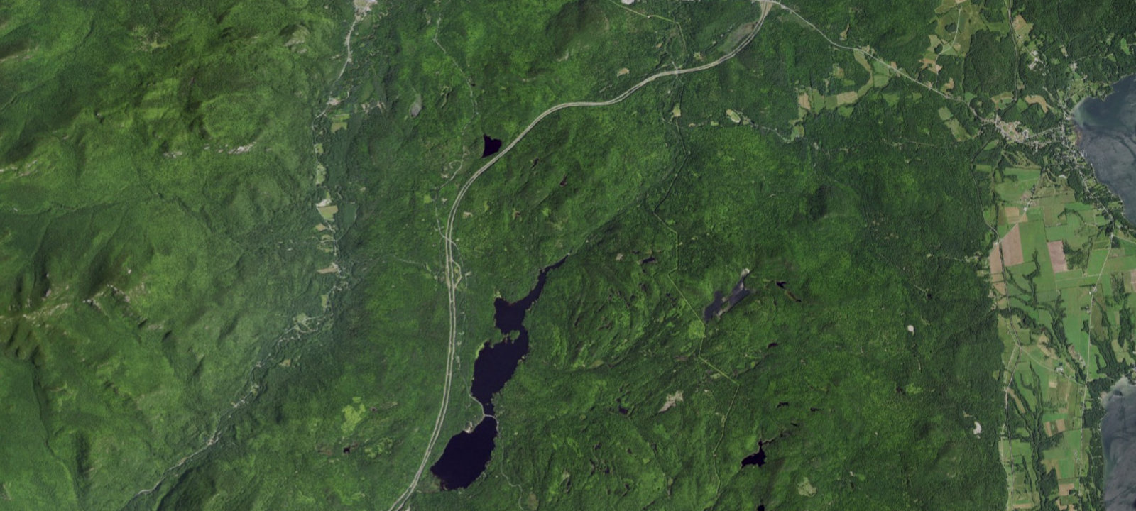 Map of Lincoln Pond Interior Campsites