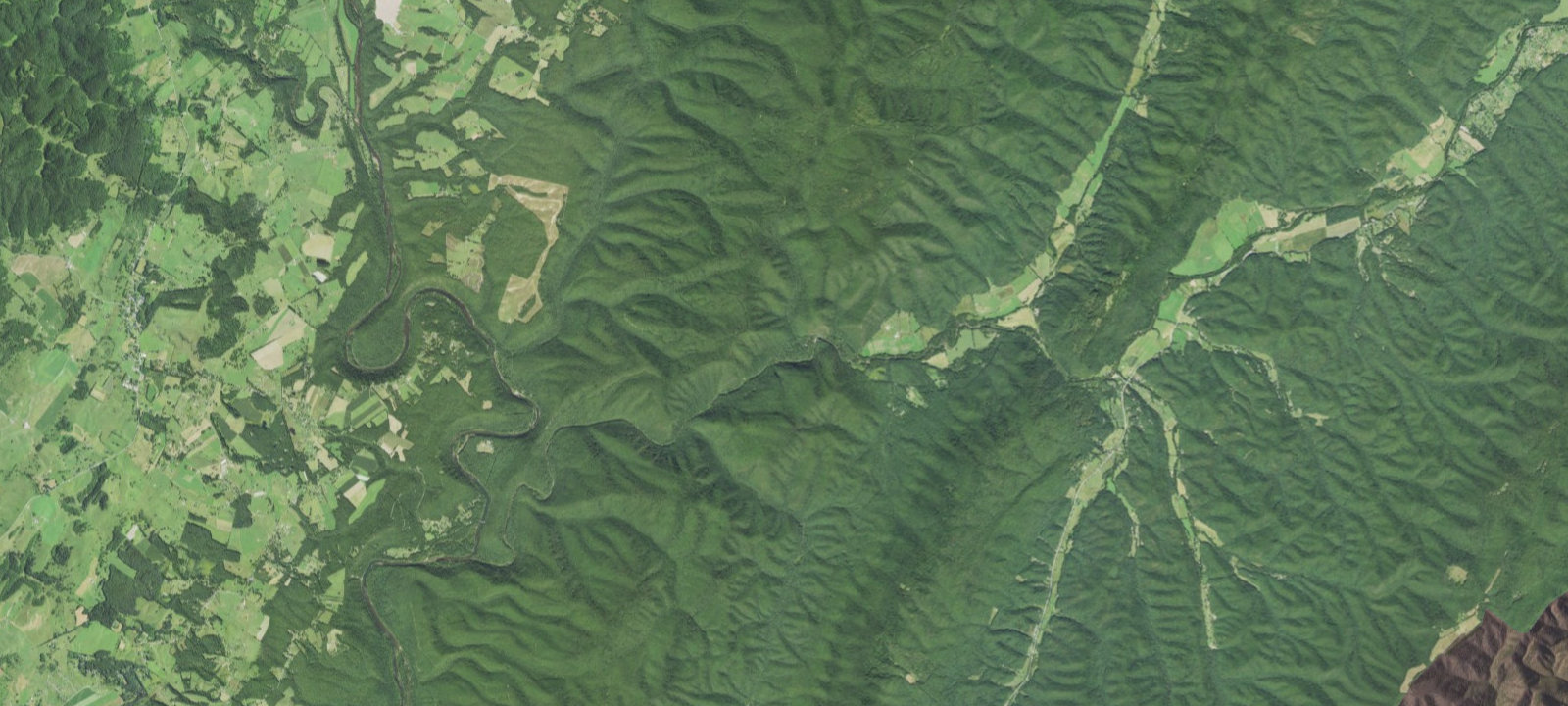 Map of Blue Bend Rec Area