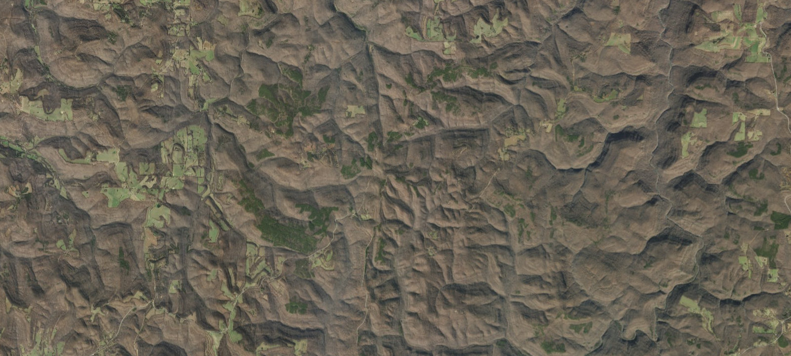 Map of Cave Mountain Road