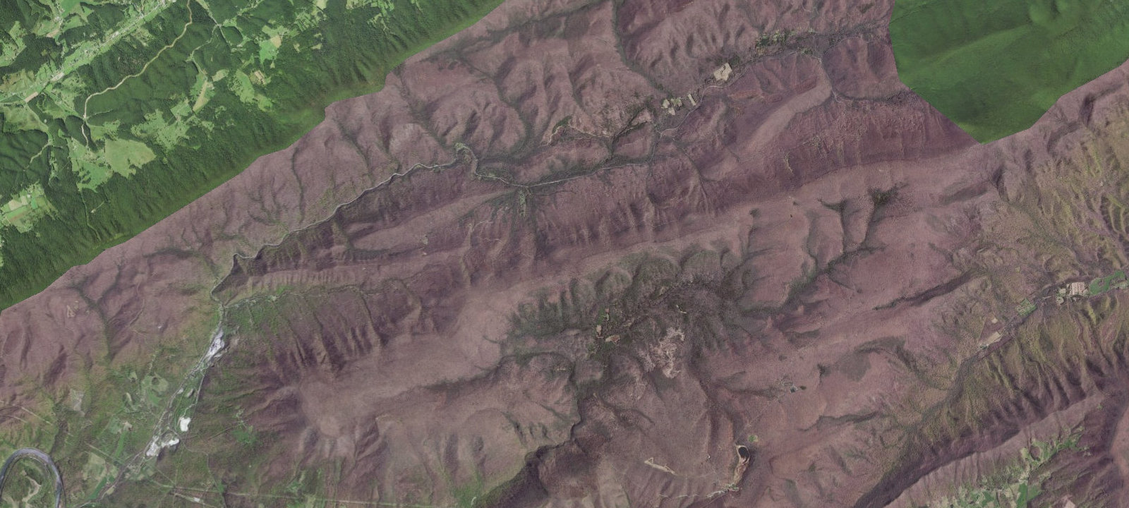 Map of Bailey Gap A.T. Shelter