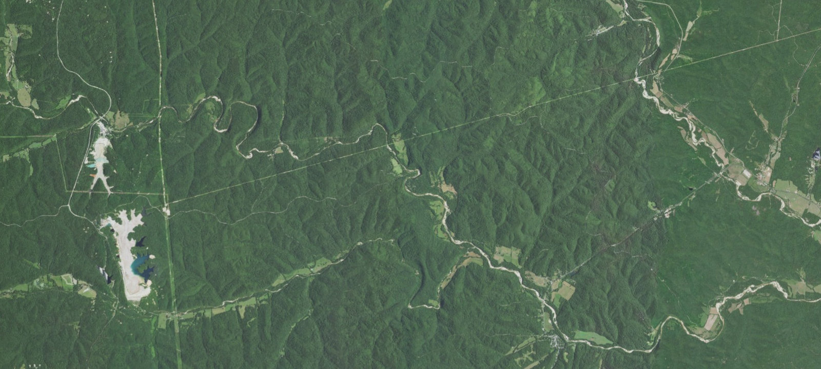 Map of Sutton Bluff Recreation Area