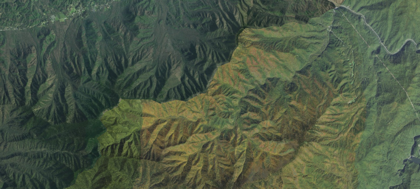Map of Cosby Knob Shelter