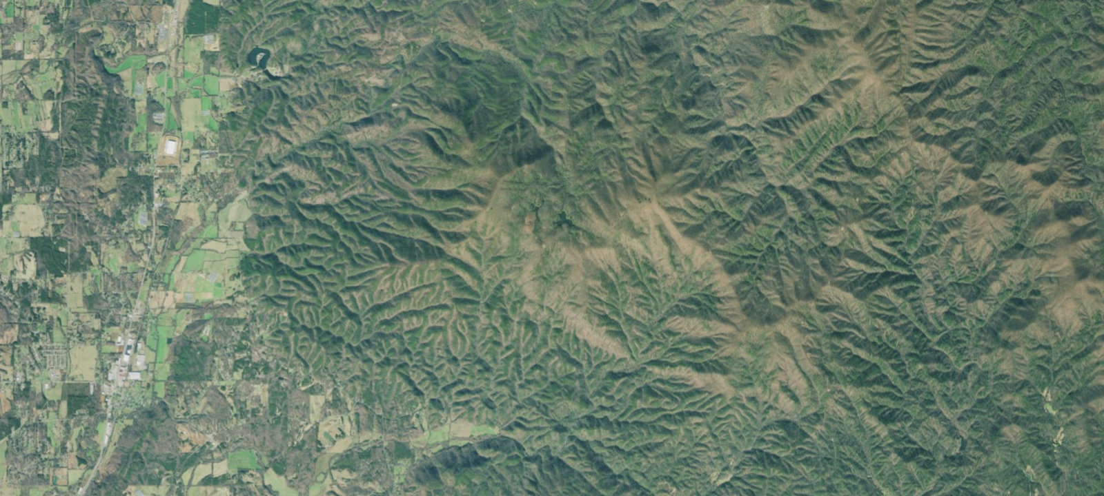 Map of Ball Field Dispersed Camping Area