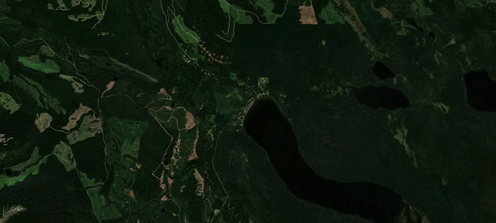 Map of Bowron Lake Lodge