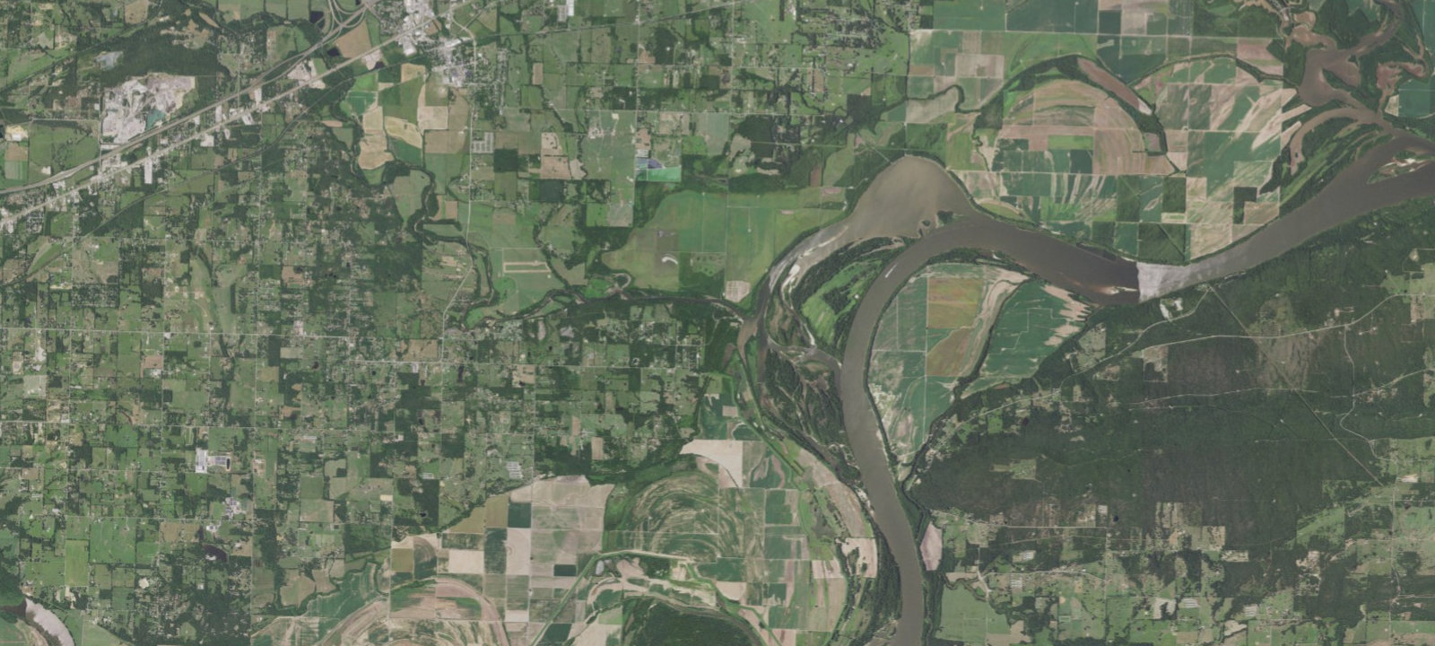 Map of Clear Creek - Ozark Lake (ar)