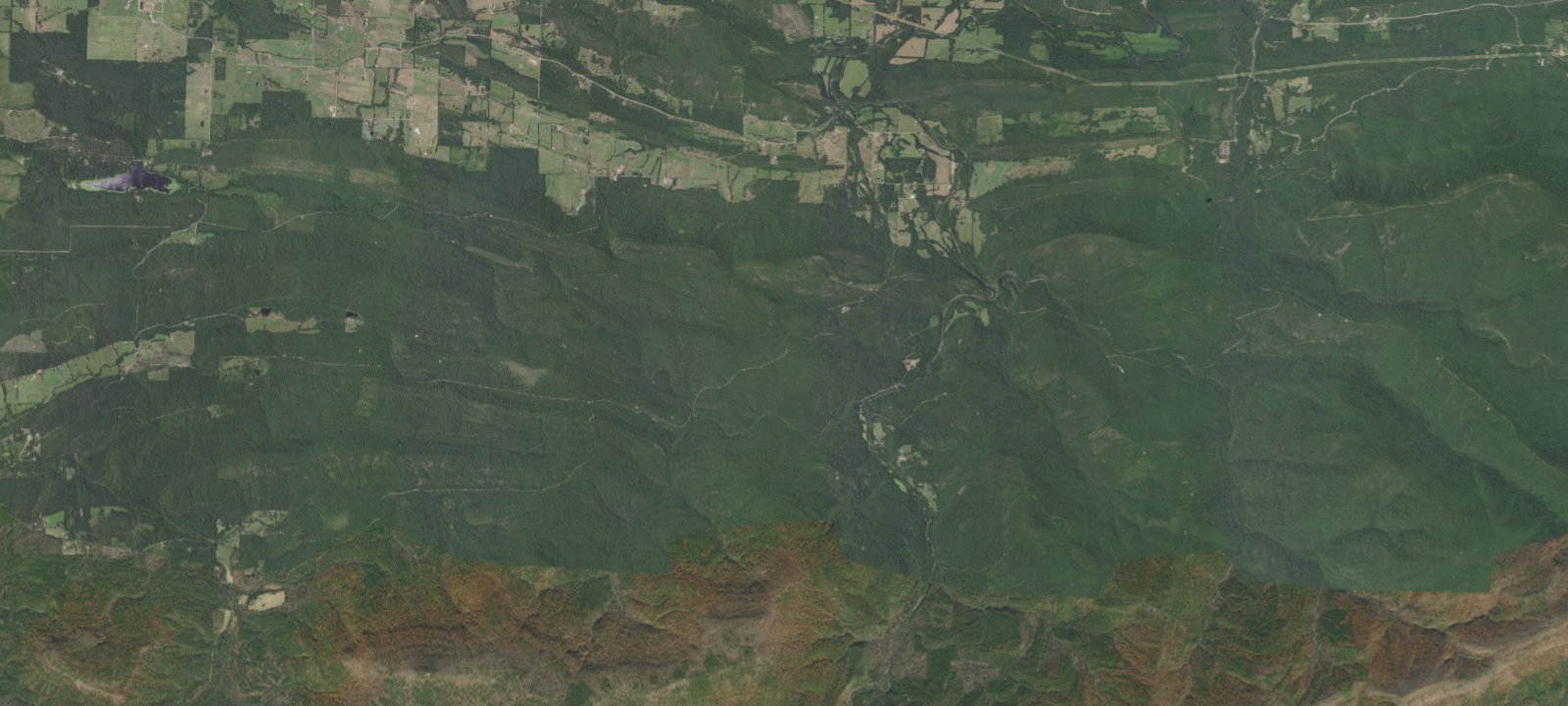 Map of Girard Road Ouachita National Forest Arkansas