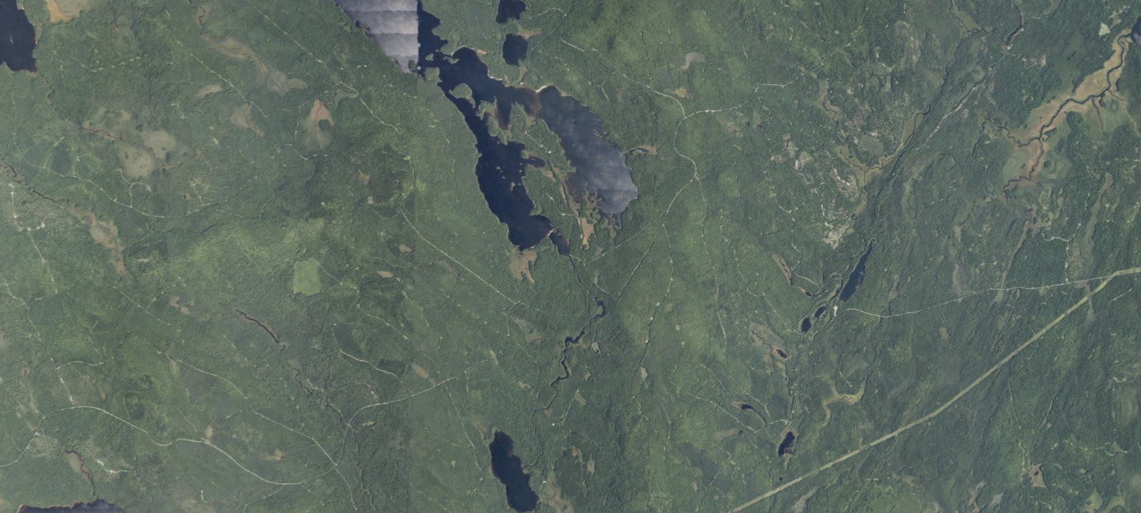 Map of third lake outlet camp