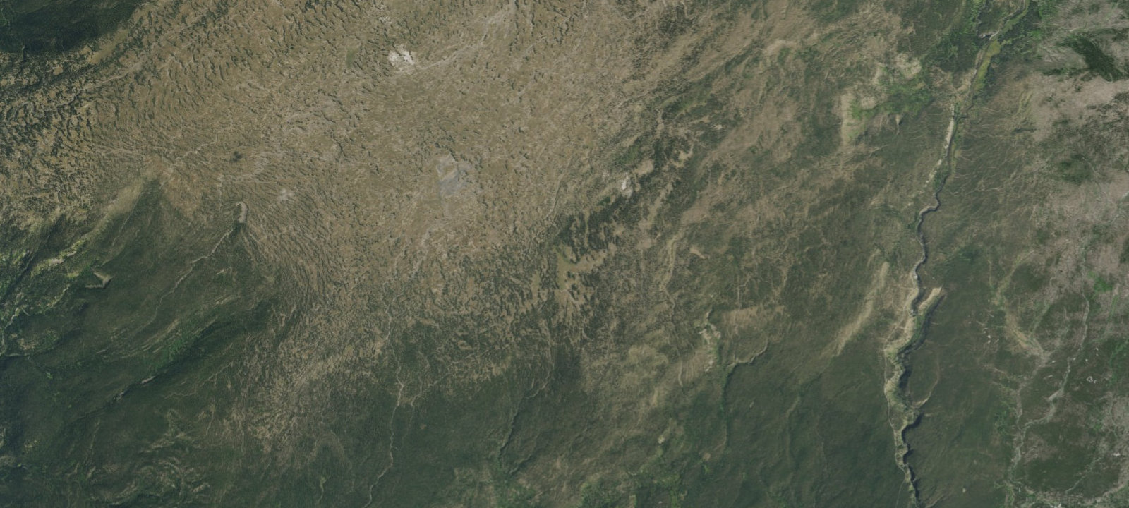 Map of Pitchstone Plateau