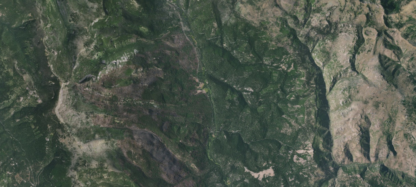 Map of Primitive Camping Area