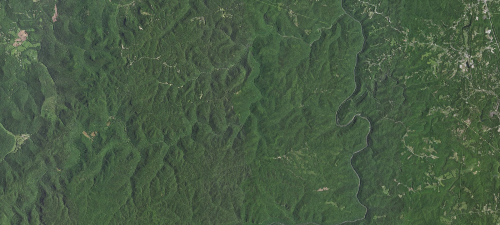 Map of Trace Branch Camping Area