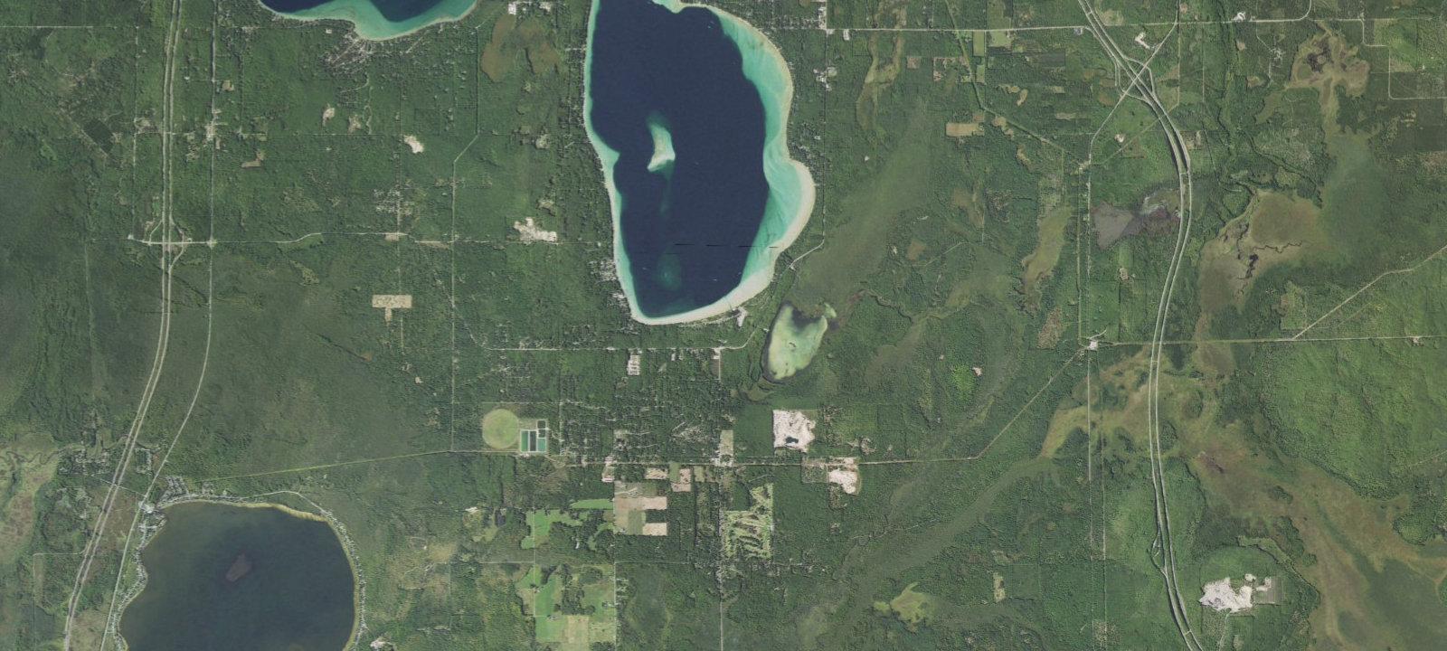 Map of South Higgins Lake State Park Modern Campground