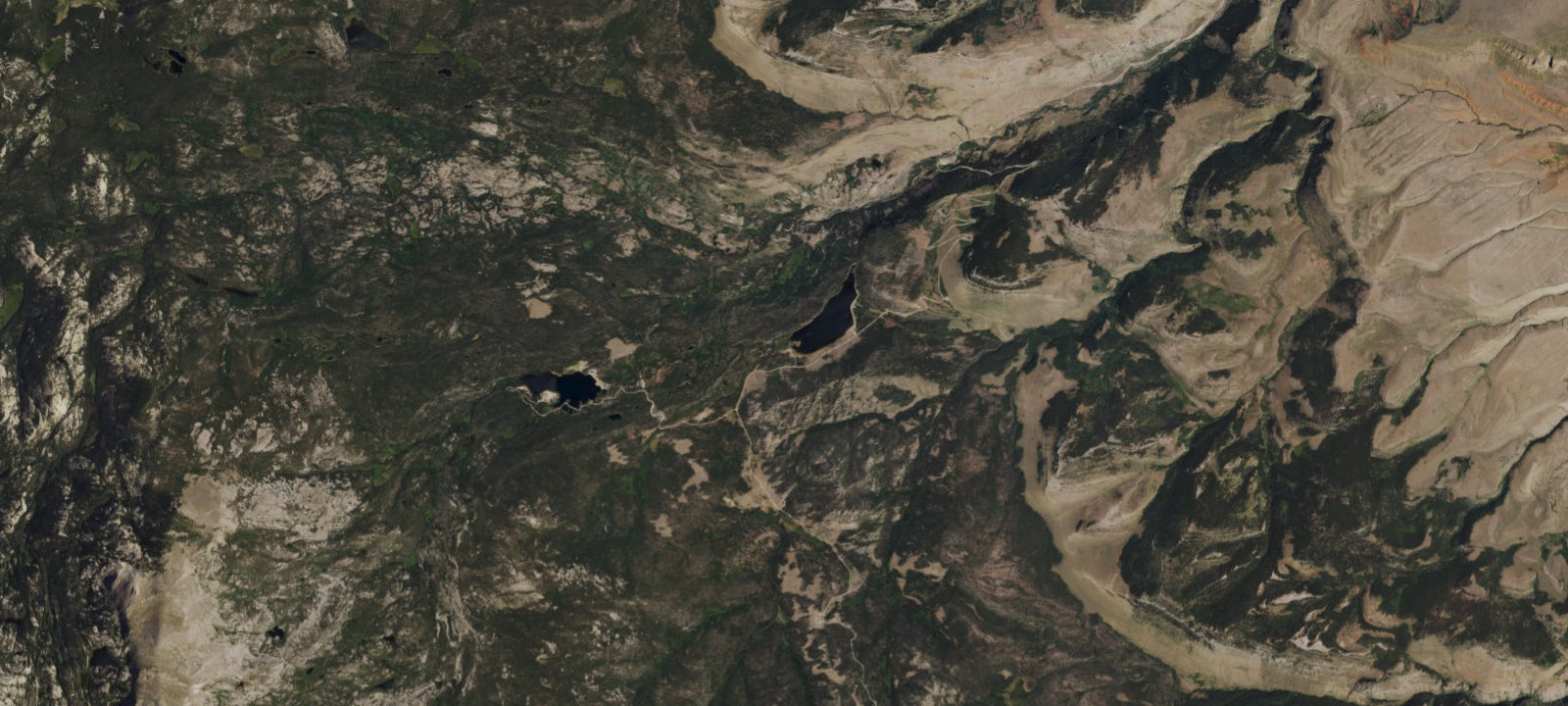 Map of Frye Lake Dispersed Camping