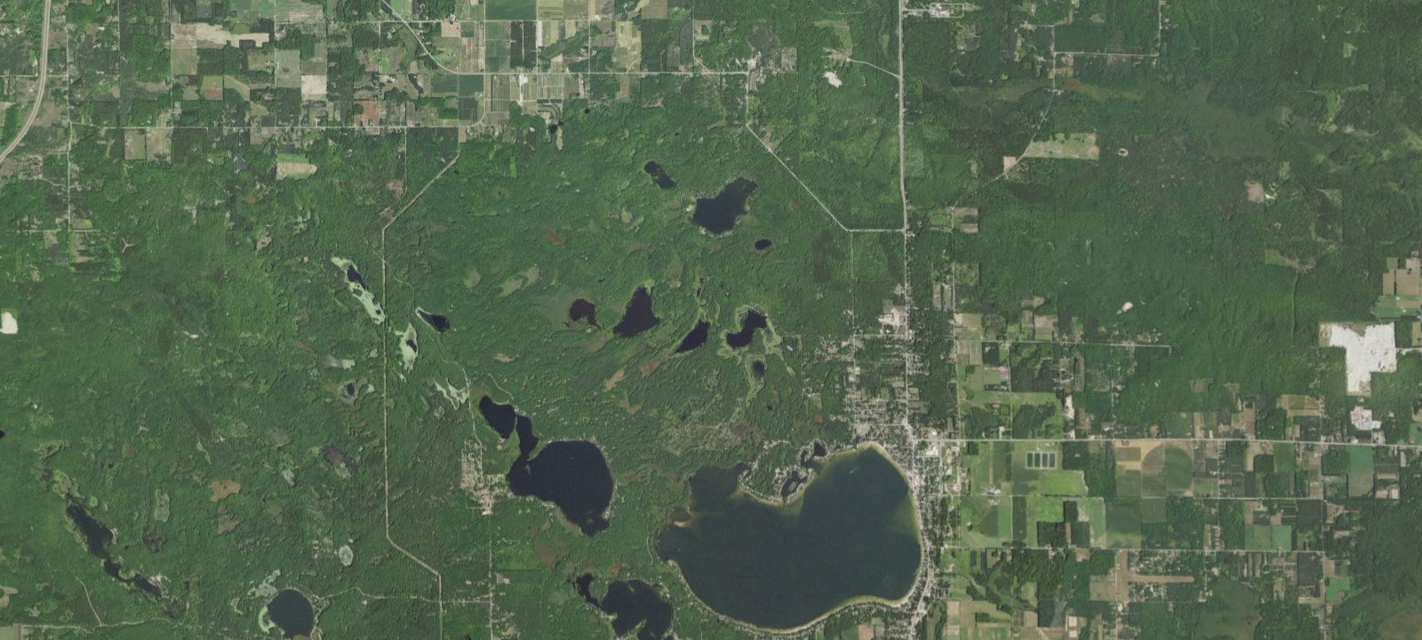 Map of Long Lake State Forest Campground (Missaukee County)