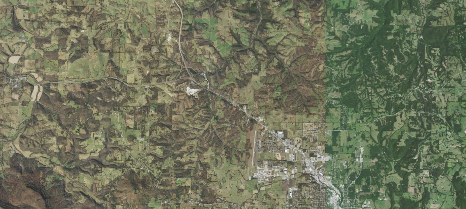 Map of Parker's RV Park