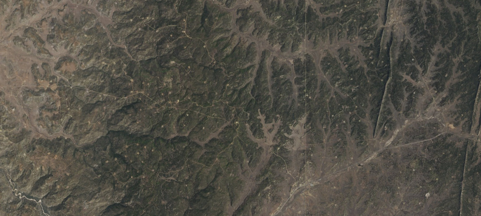 Map of Primitive Campsite