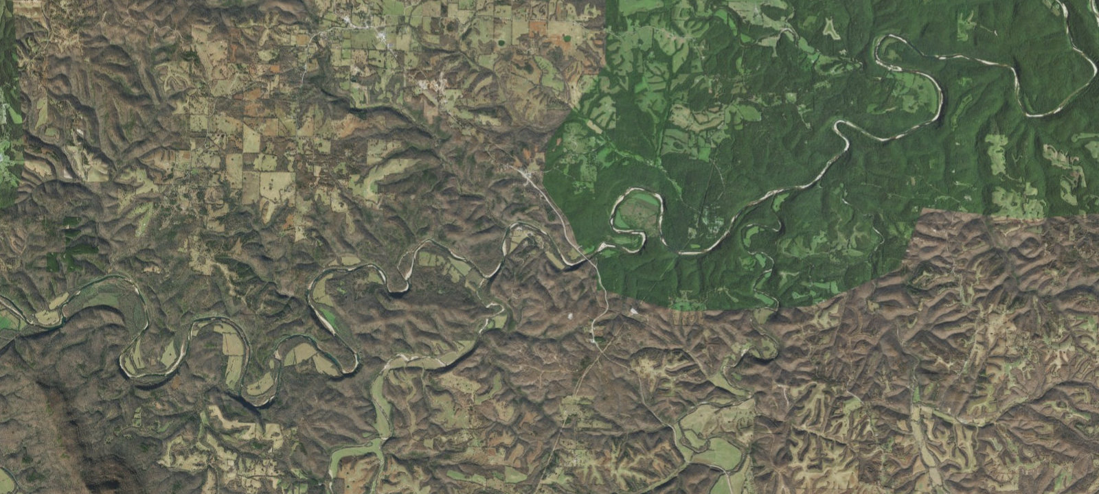 Map of Tyler Bend Campground