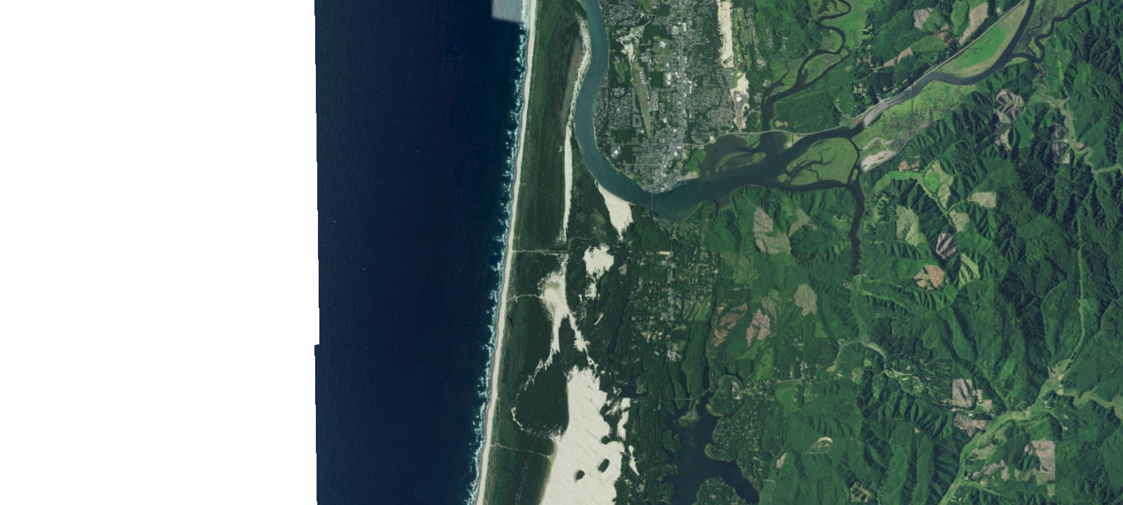 Map of South Jetty Sand Campground