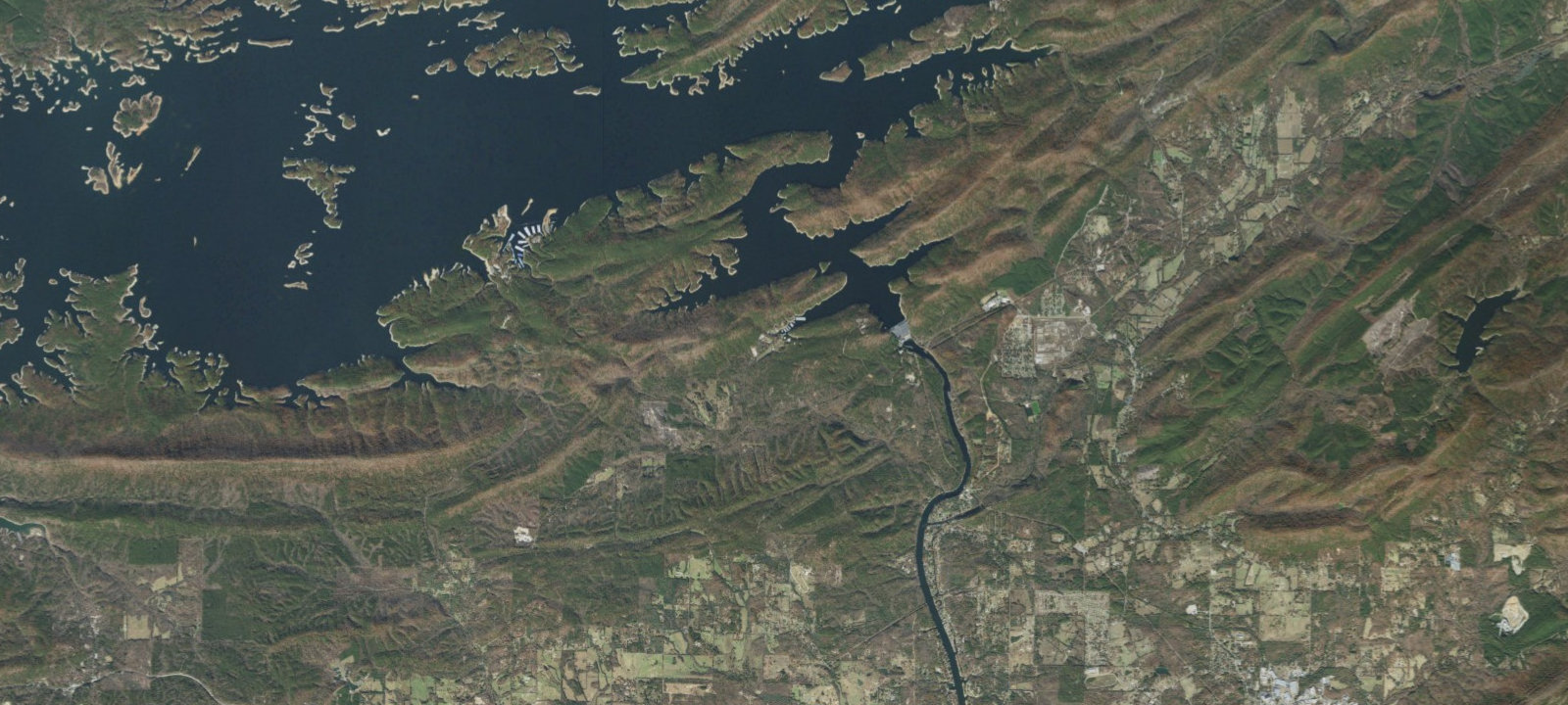 Map of Spillway (lake Ouachita)