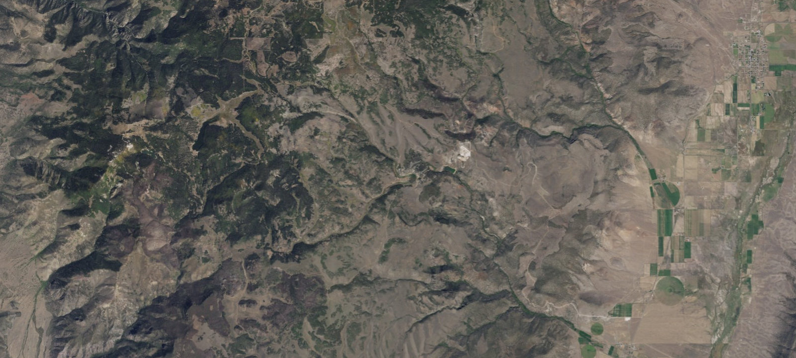 Map of Upper Box Creek Trailhead