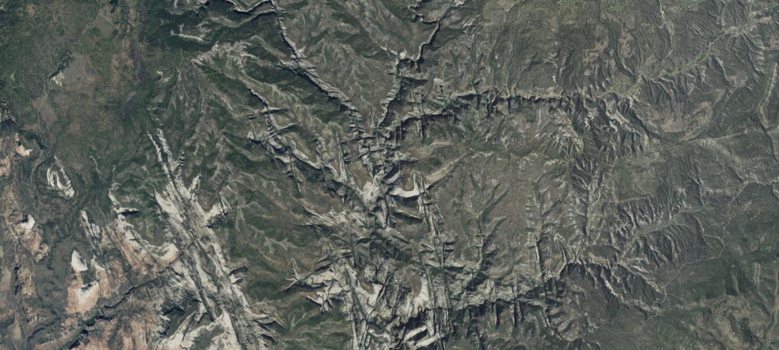 Map of Campsite 6 - Kolob Creek