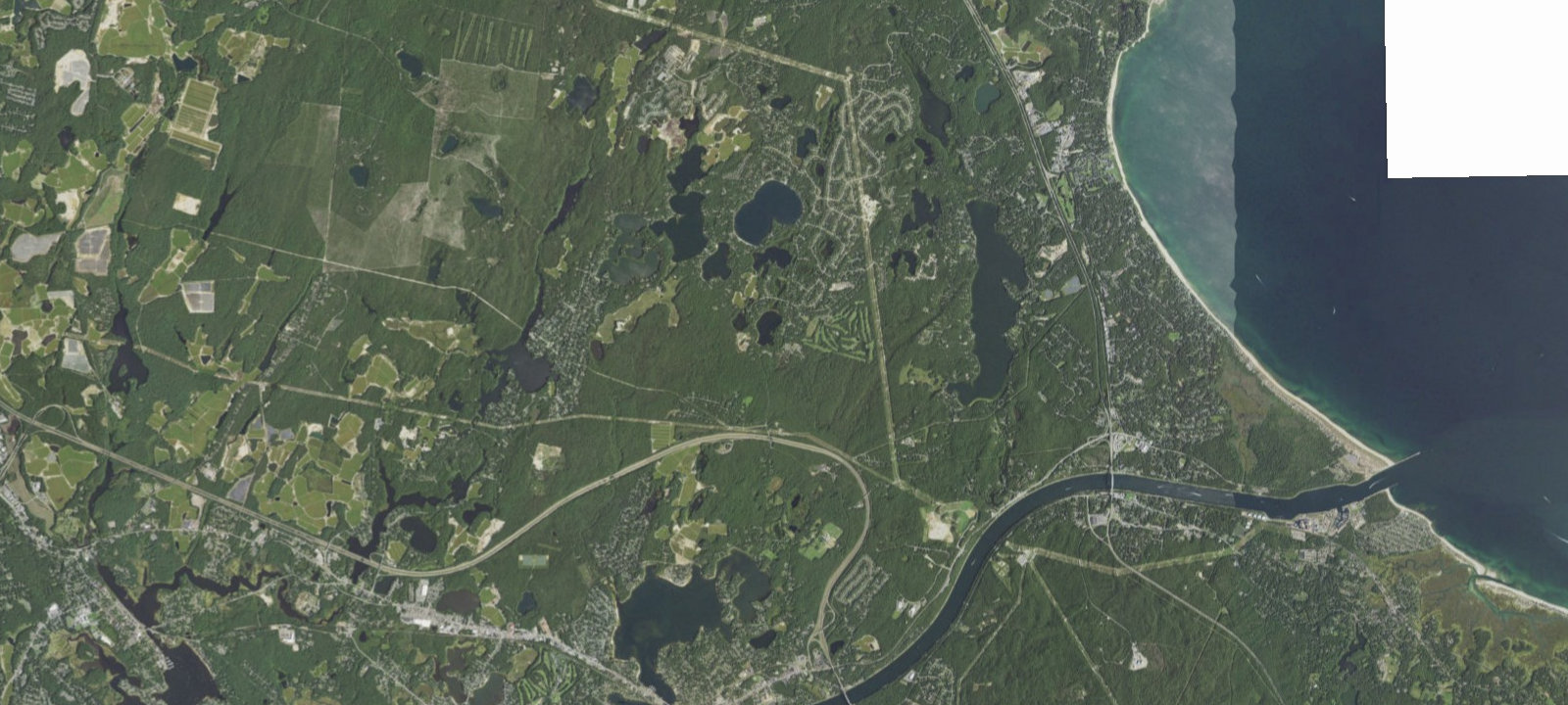 Map of Sandy Pond Campground