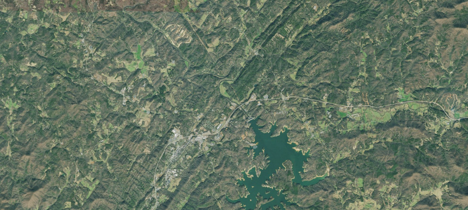 Map of Blue Ridge / Toccoa River KOA Holiday