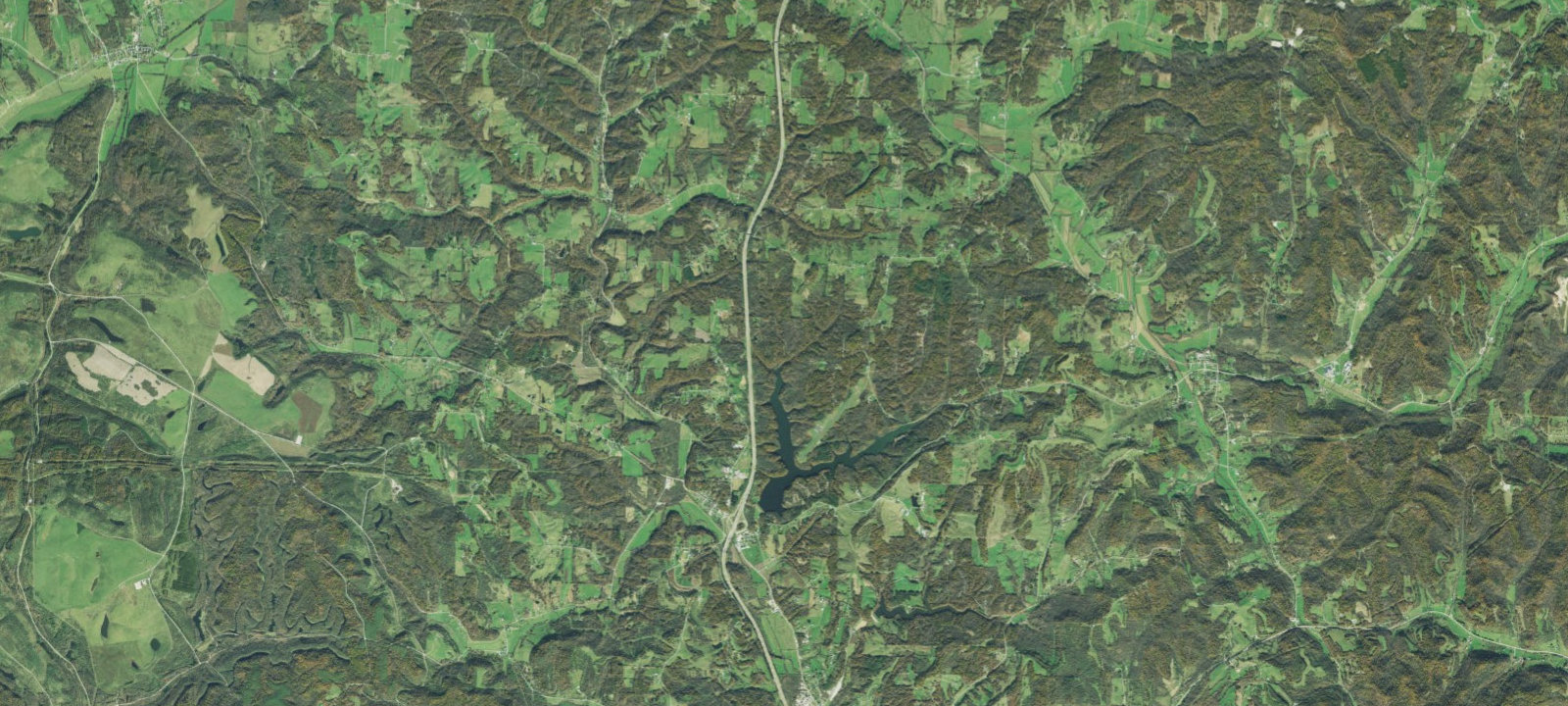 Map of Wolf Run State Park Group Campsite