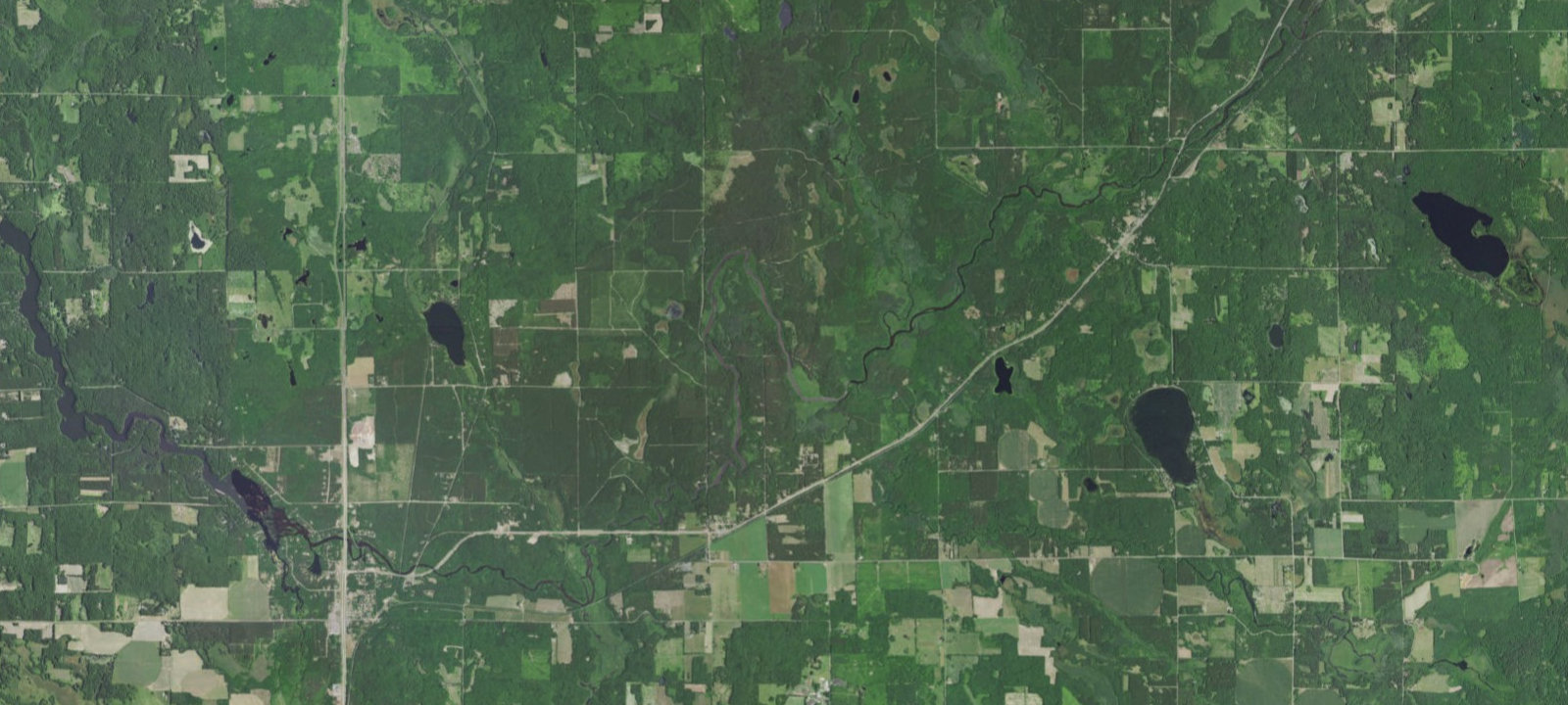 Map of Namekagon River - Big Bend