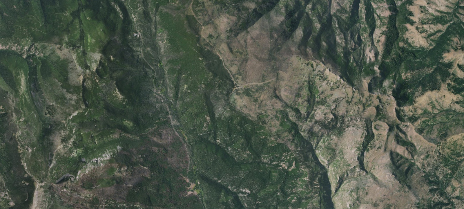 Map of Primitive Camping Area