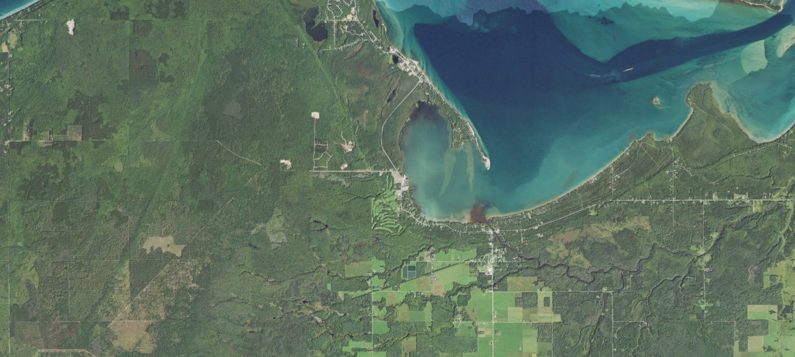 Map of Bay Mills Casino RV Park